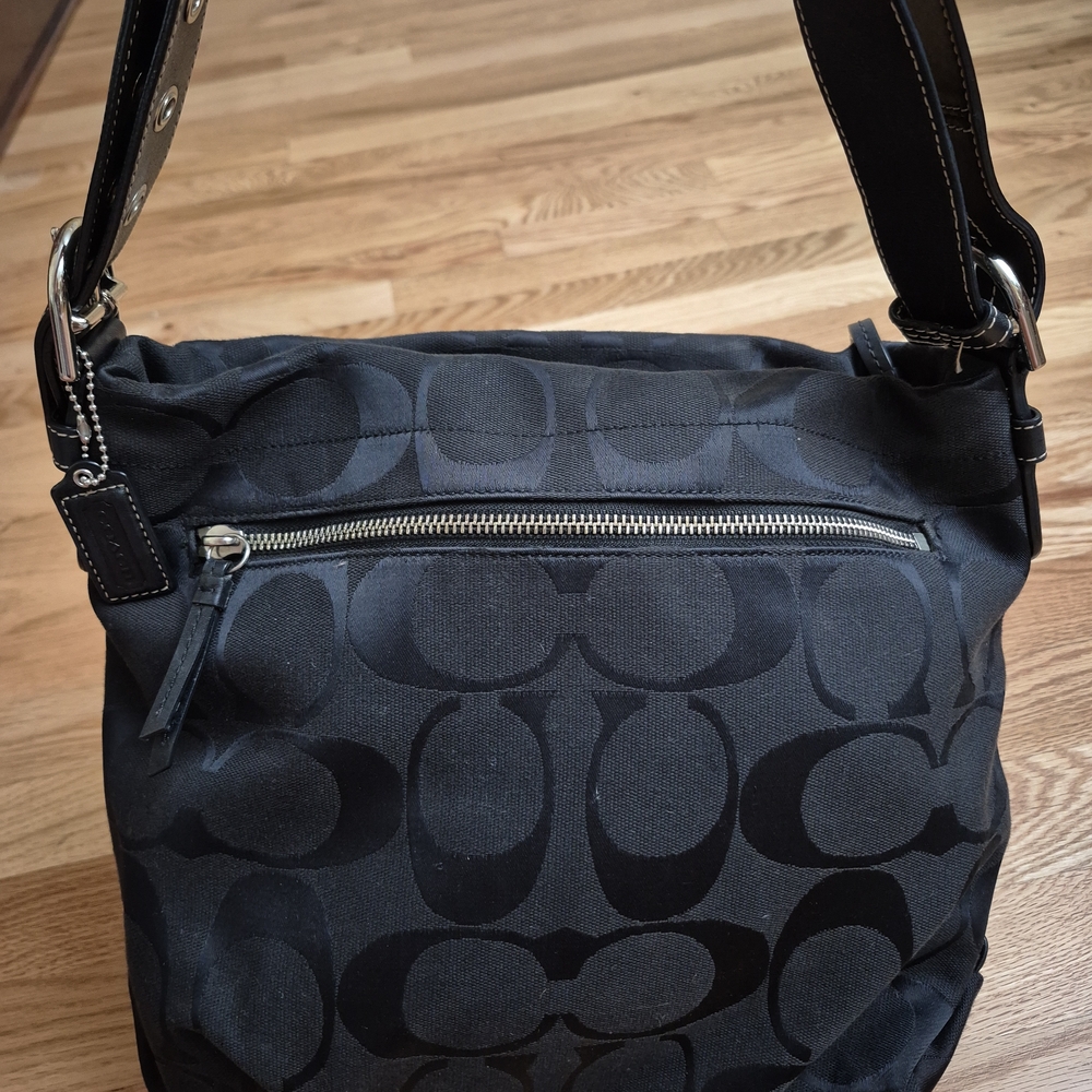 Coach Black Signature Crossbody Bag